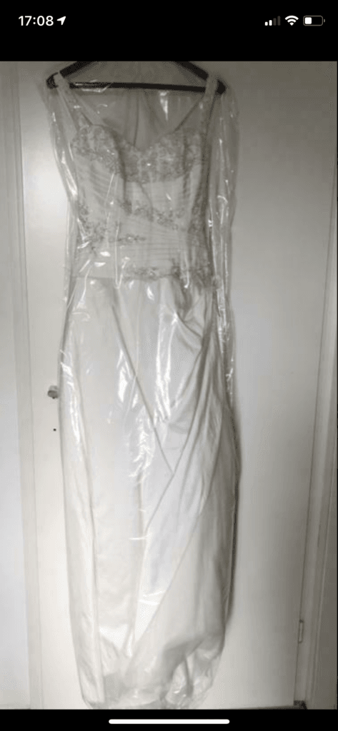 Modern wedding dress Vindress Ivory Regular Long V-neck New (Un-Altered) Natural Unknown size